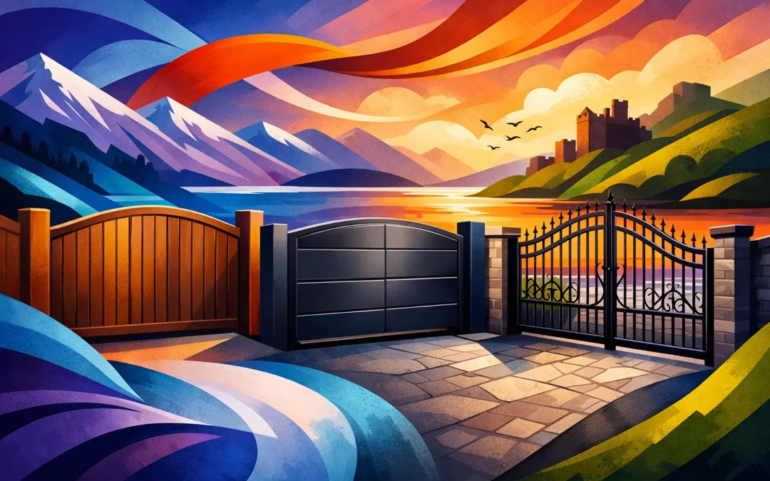 Driveway Gate Materials Comparison for Scotland